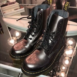 Pewter Chrome Dr. Martens